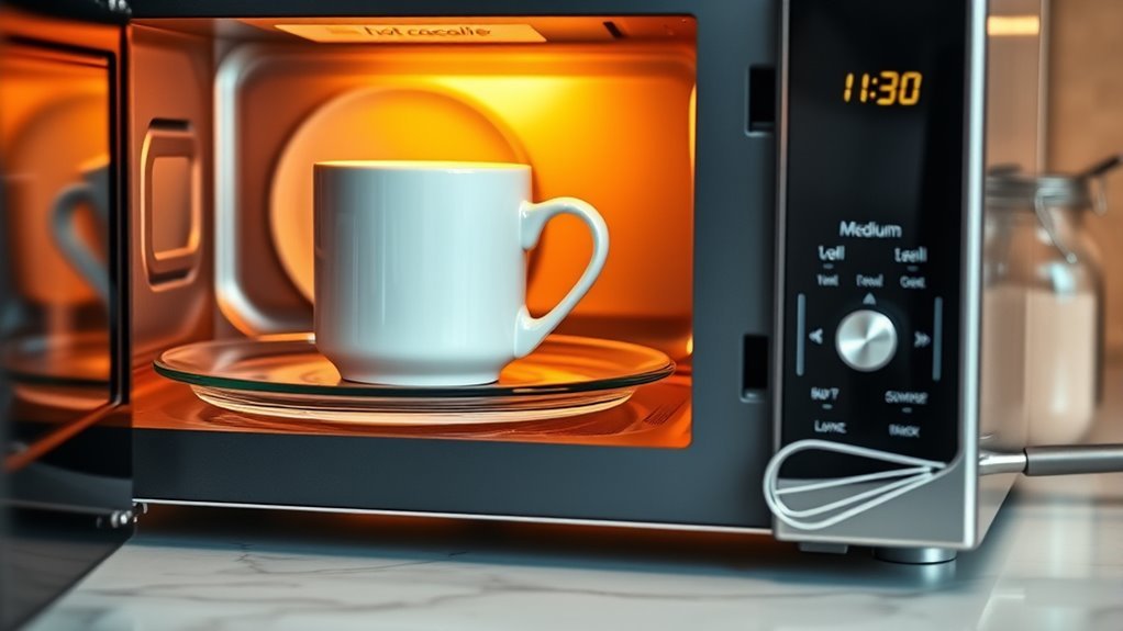 adjust microwave for even heating