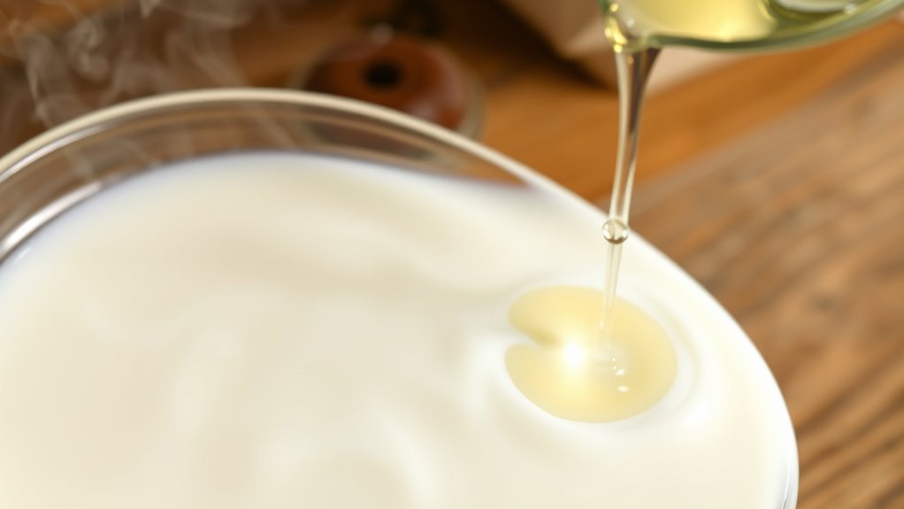 allow milk to curdle