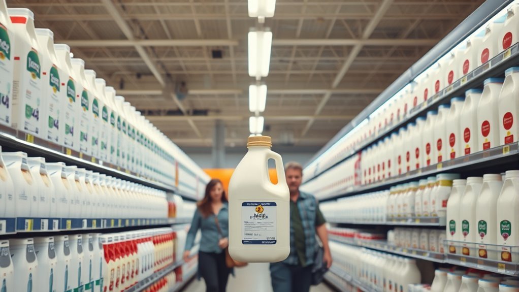 average milk gallon price