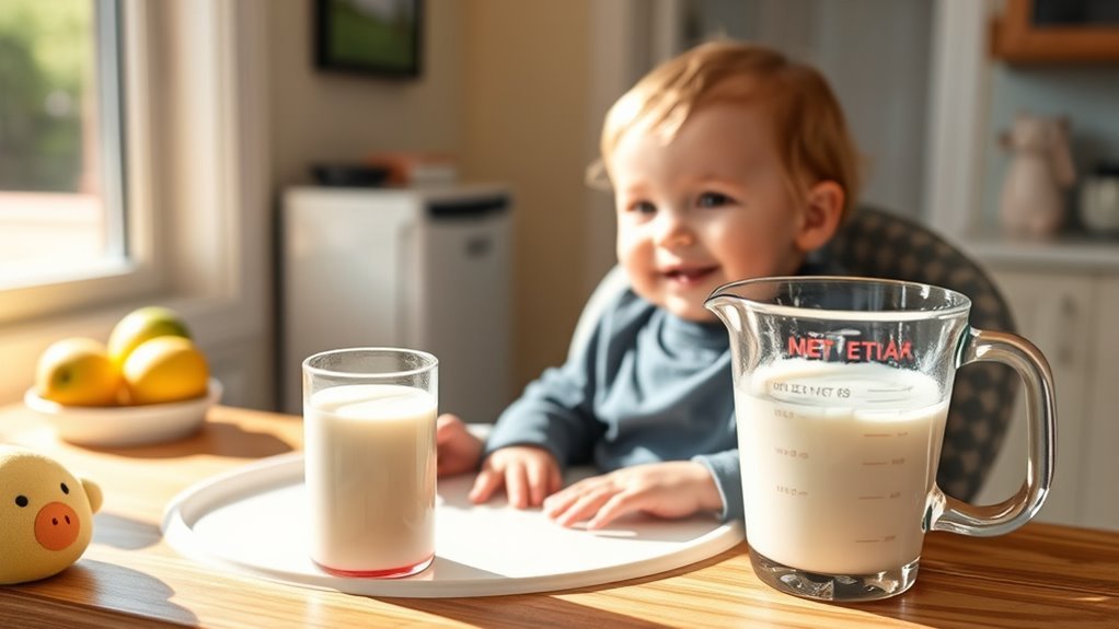 balanced toddler milk intake