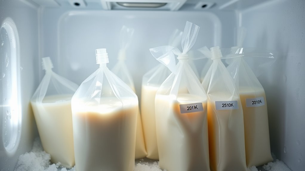 breast milk freezer storage