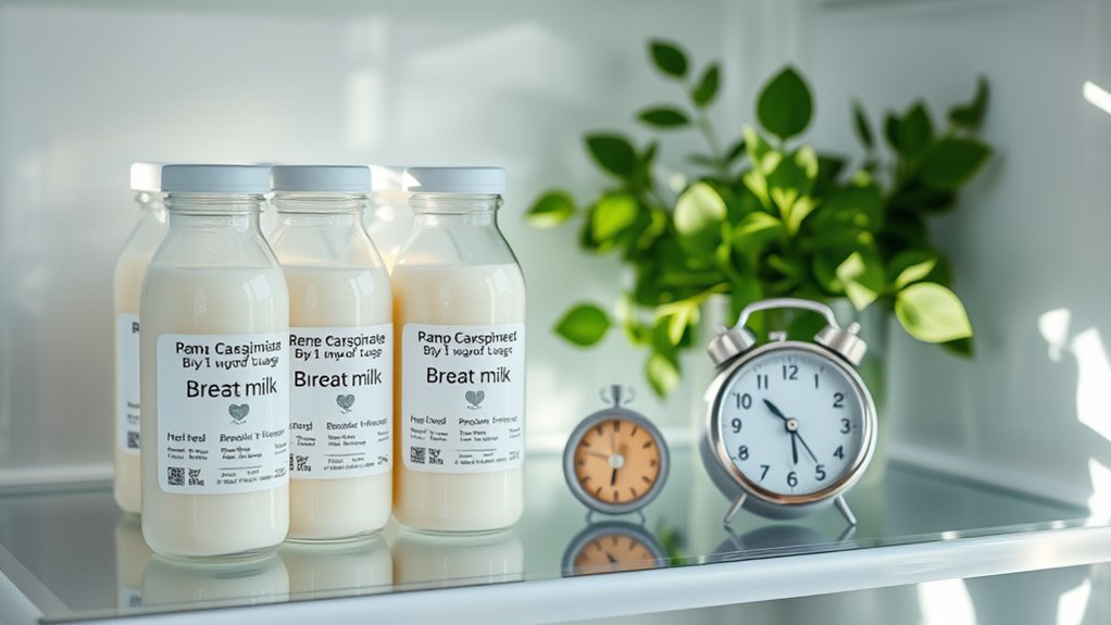 breast milk refrigeration storage durations