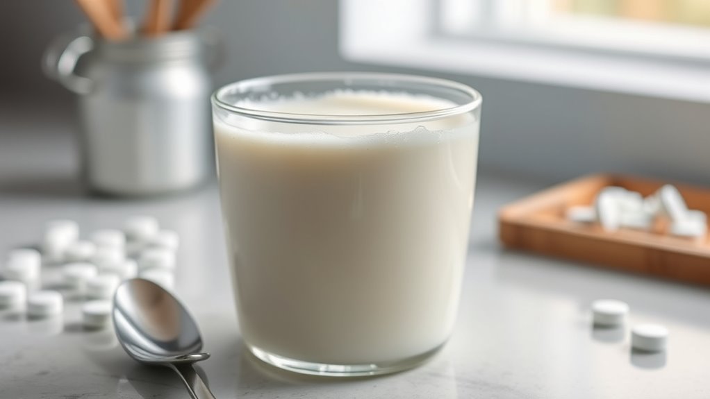 calcium in various milks