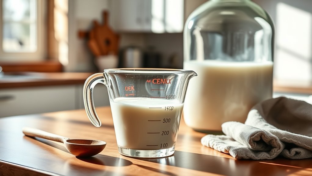 calculating milk cup conversions