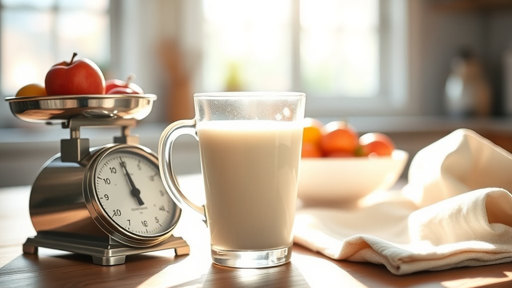 calorie count in milk