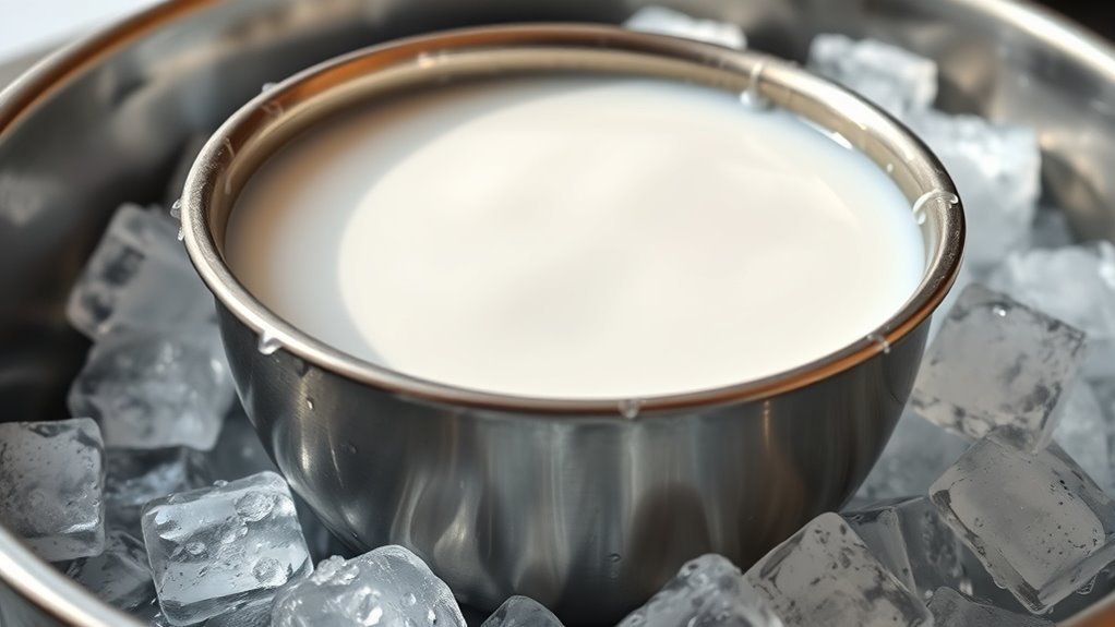 chill milk overnight thoroughly