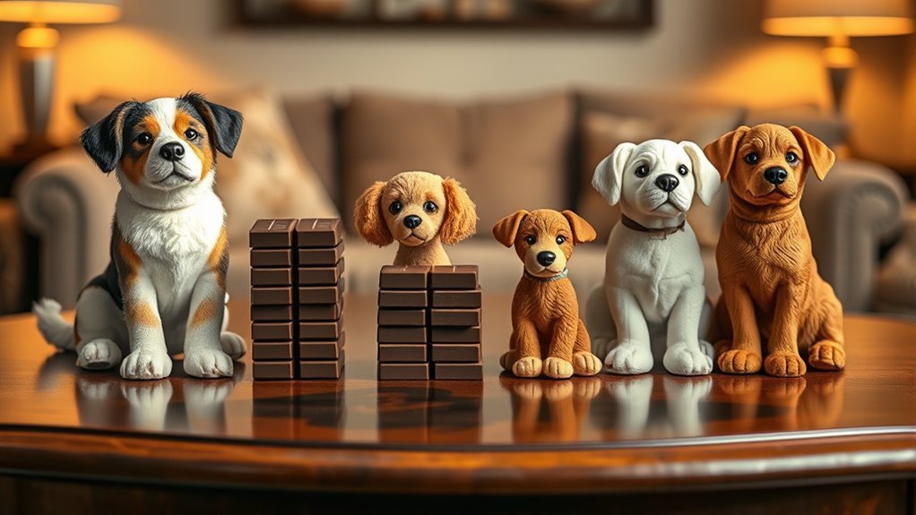 chocolate toxicity varies by size