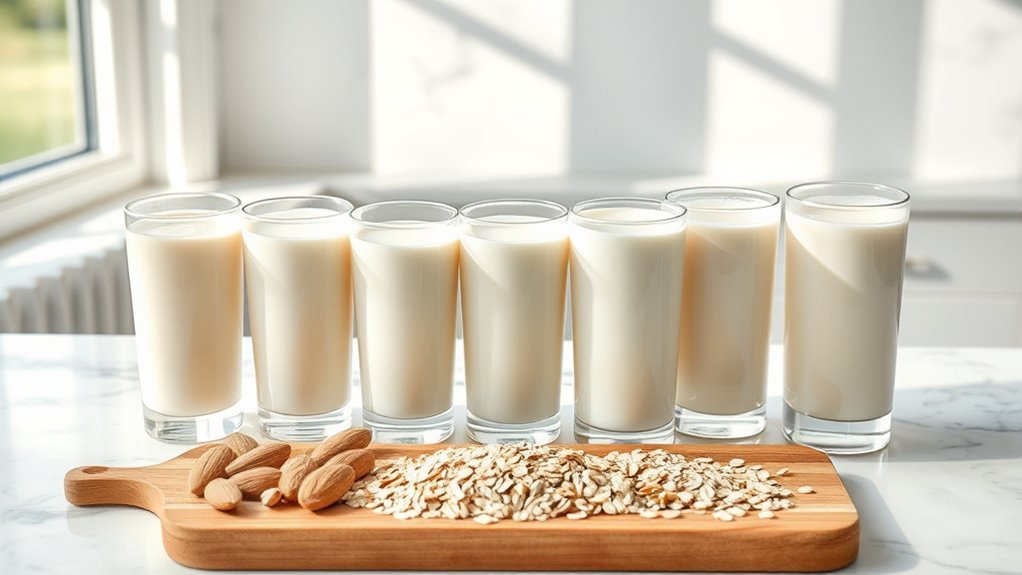 compare plant milk calories