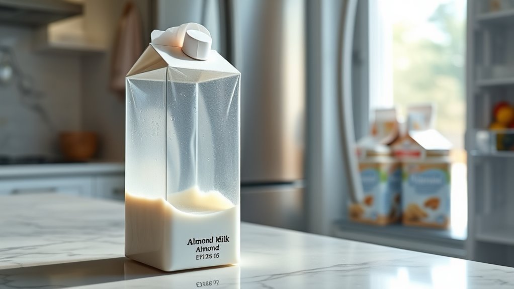 consume almond milk promptly