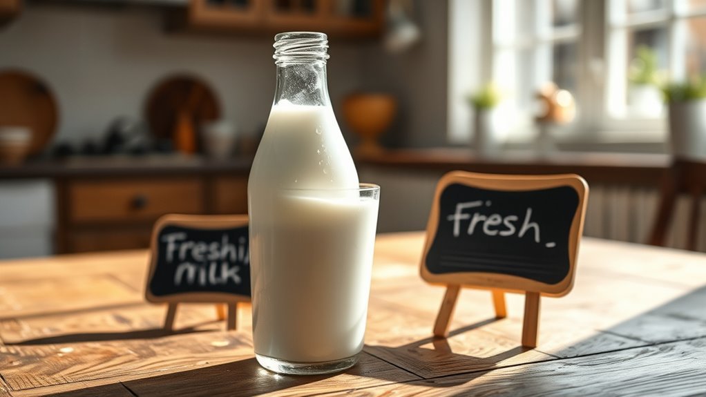 consume milk quickly after opening