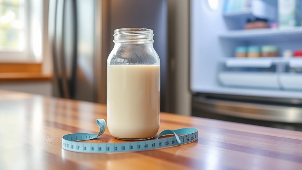 cool milk before mixing