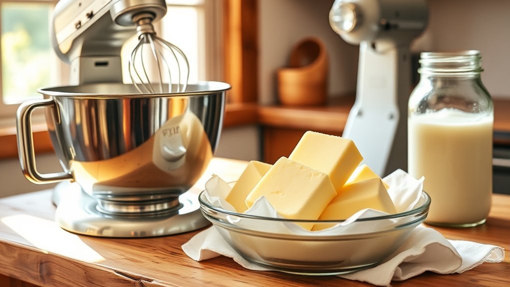 cream agitation separates fat