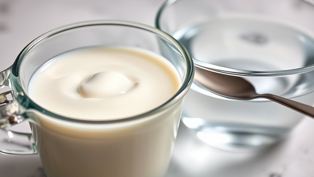 cream water milk substitute