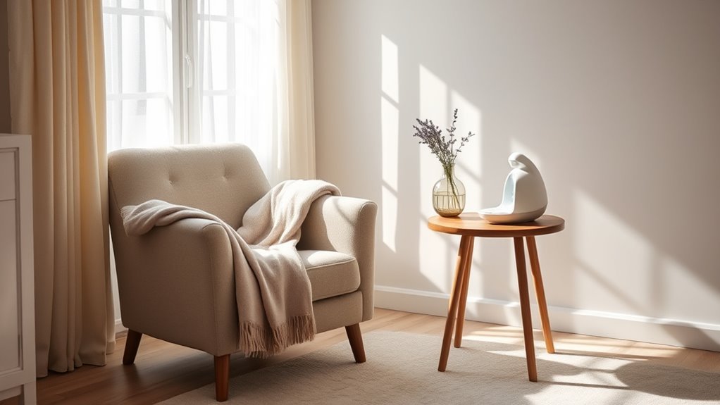 create calm comfortable space