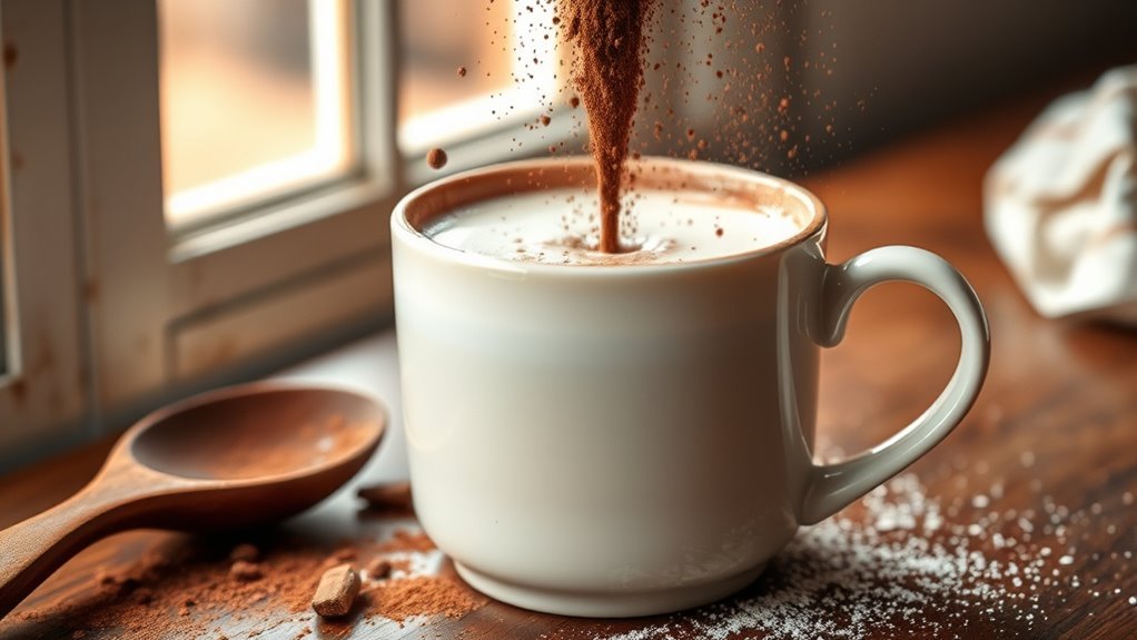 dissolve cocoa smoothly evenly