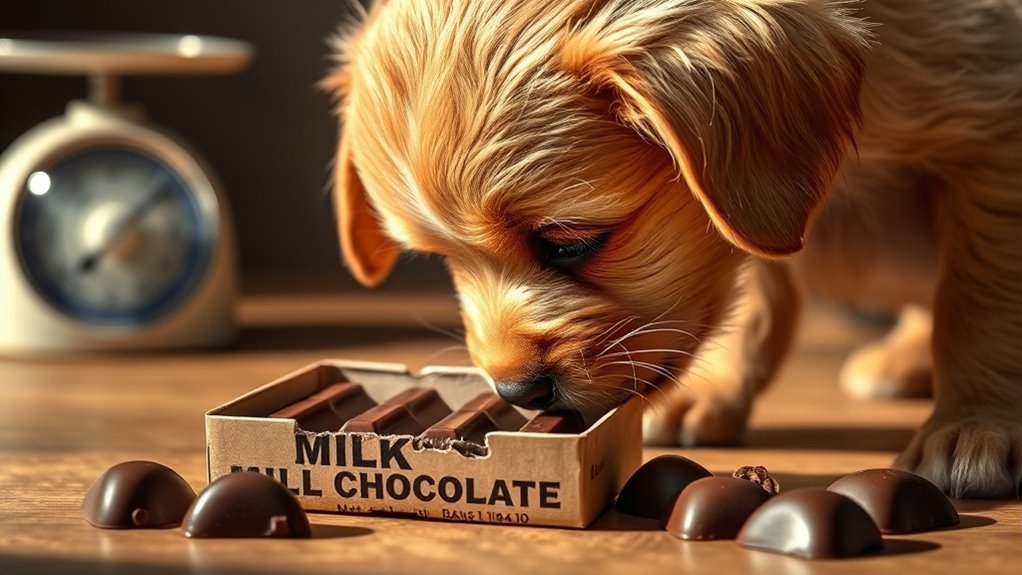 dog size affects chocolate toxicity