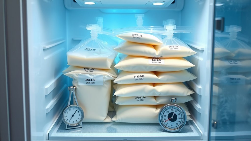 freeze label store safely