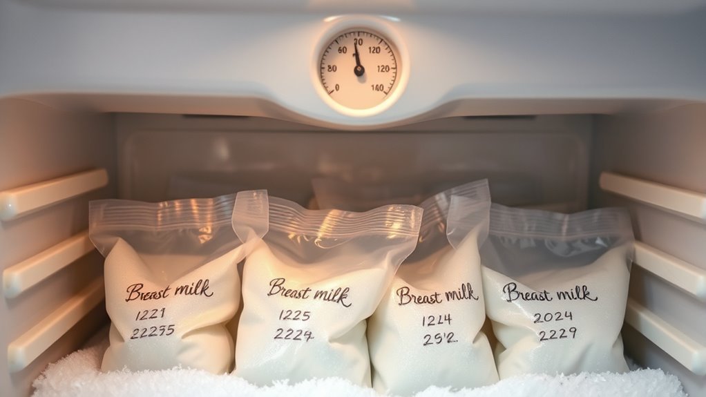 frozen milk shelf life