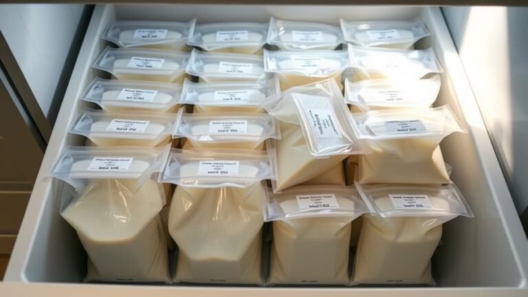 frozen milk storage duration