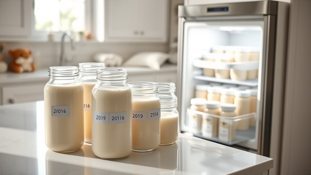 frozen milk storage guidelines