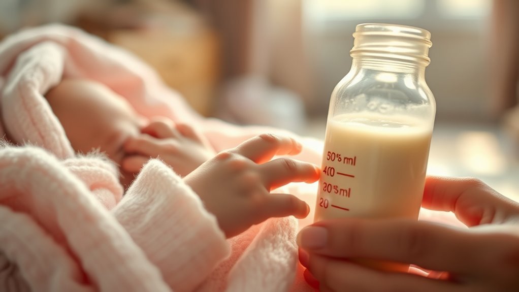 gradual increase in milk intake