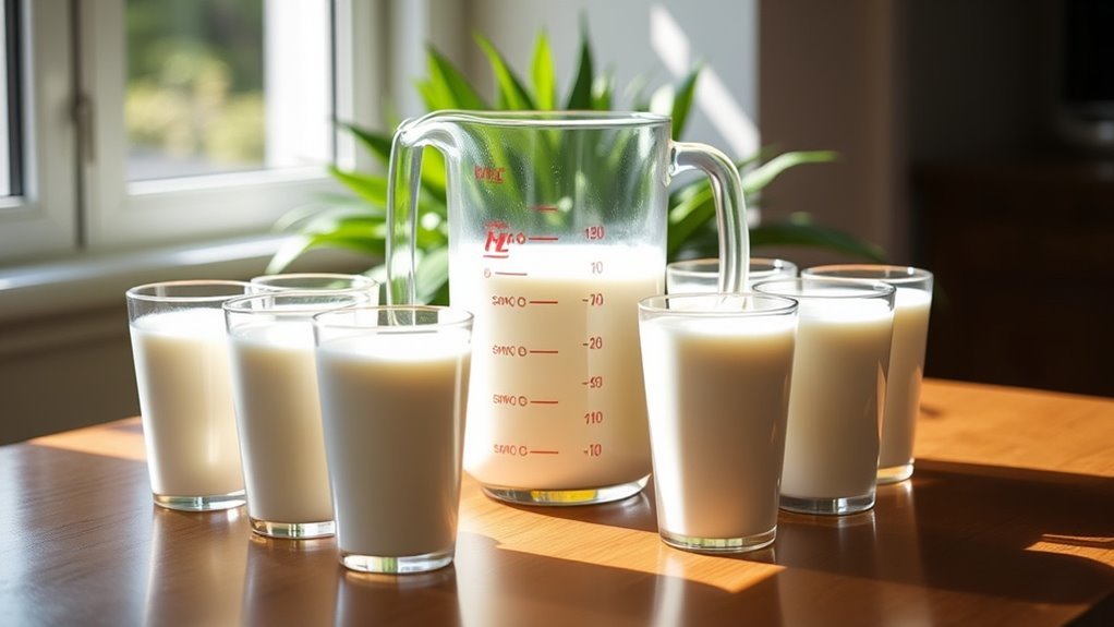 half gallon equals eight cups