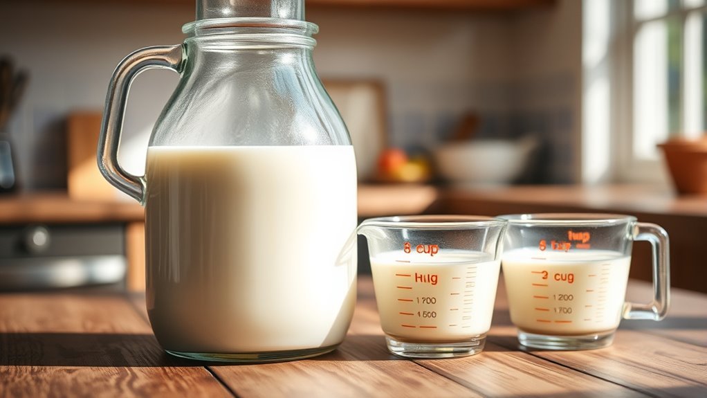 half gallon equals eight cups