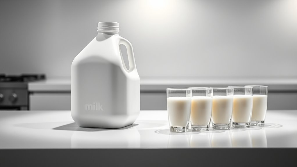 half gallon milk cups