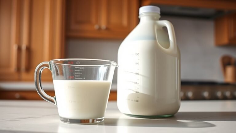 half gallon milk measurement