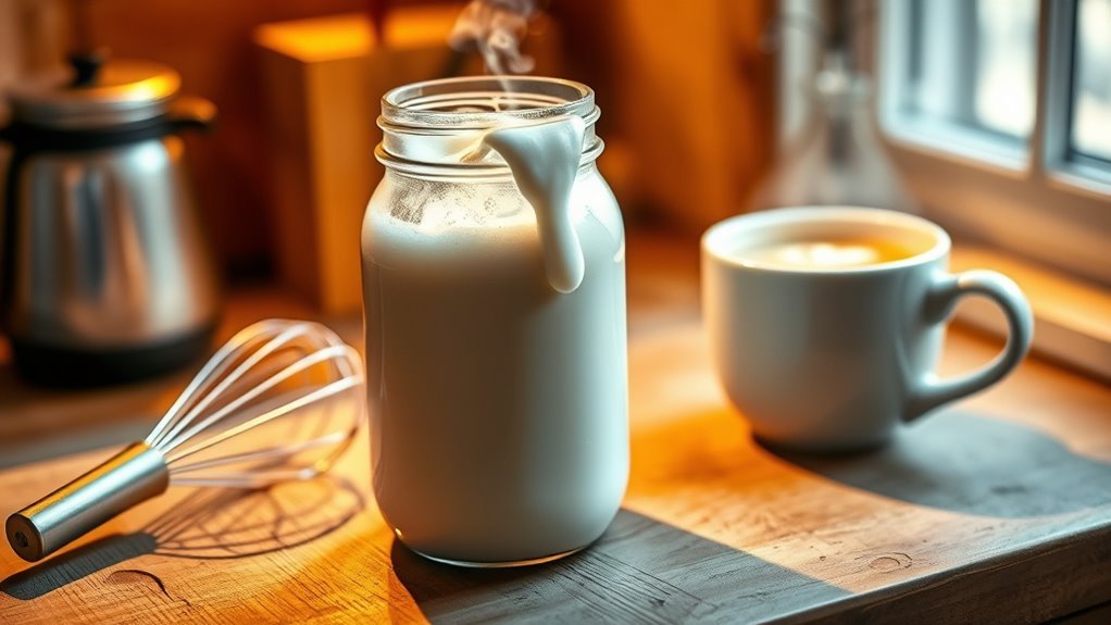 let foam rest before serving