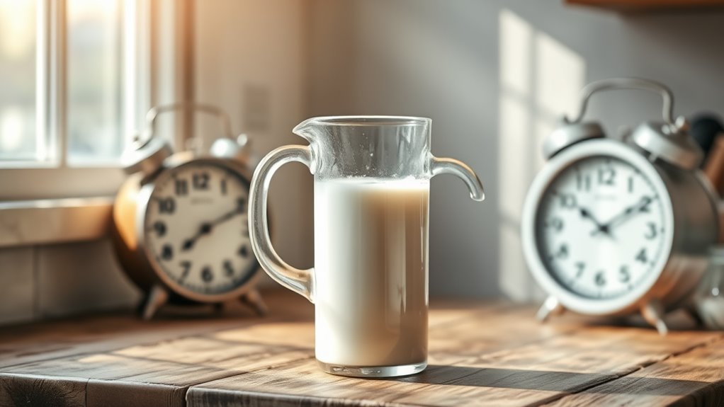 let milk rest undisturbed