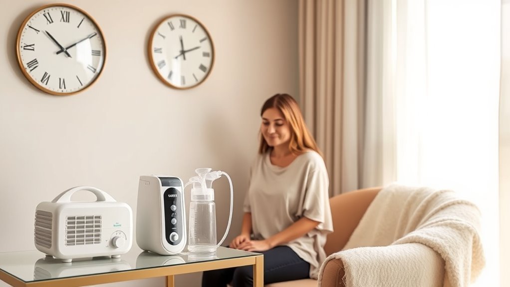 maintain consistent pumping routine