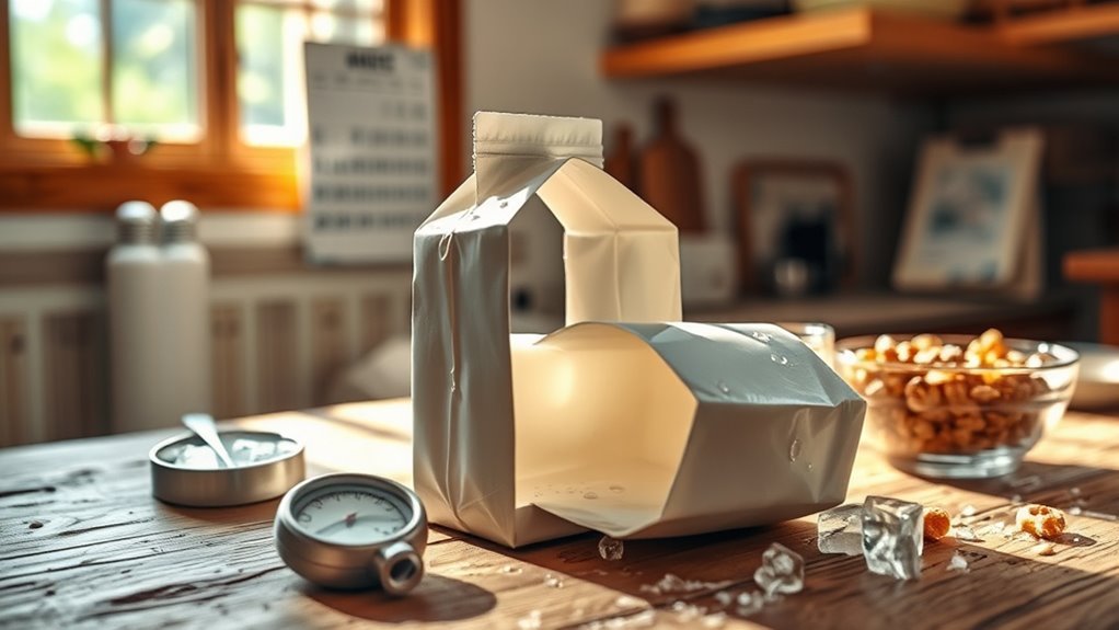 maintain milk freshness conditions