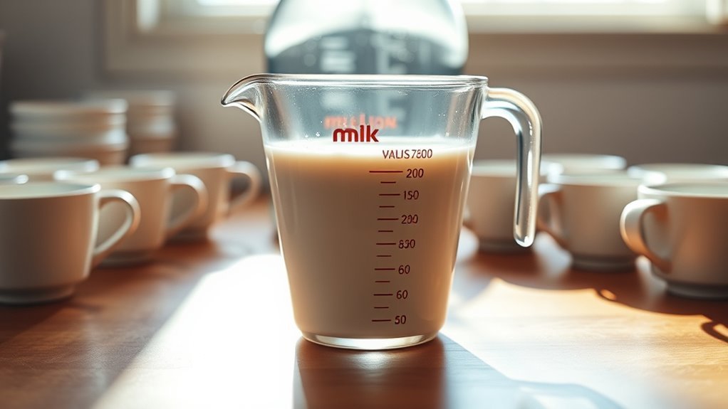 measuring cups ensure accuracy