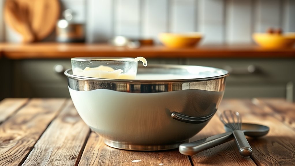 melt cool mix emulsify