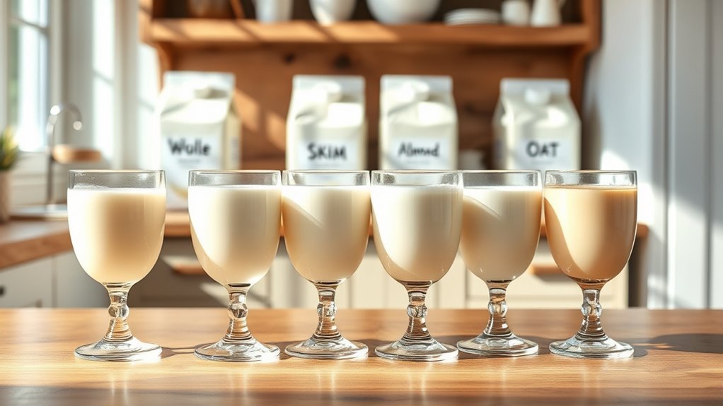 milk calorie comparisons