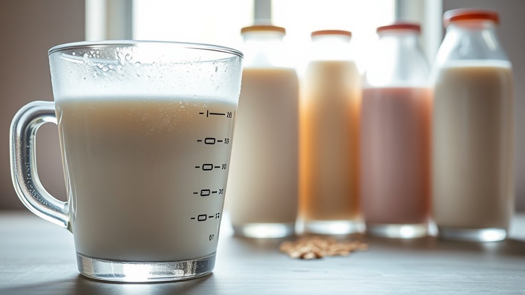 milk calorie variations