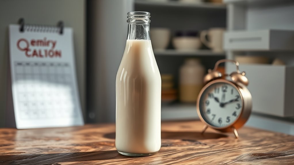 milk date labels indicate freshness