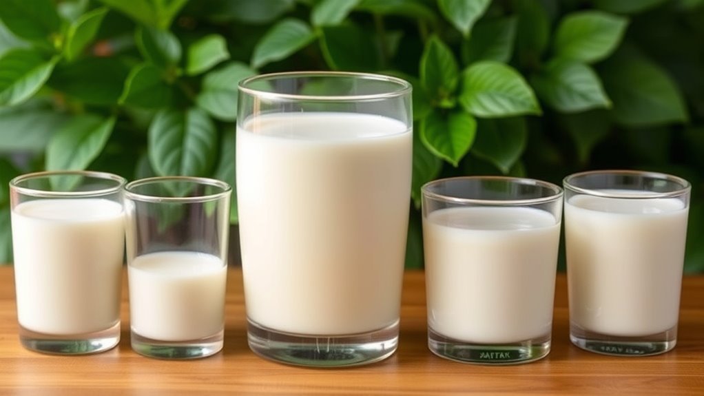 milk fat content comparison