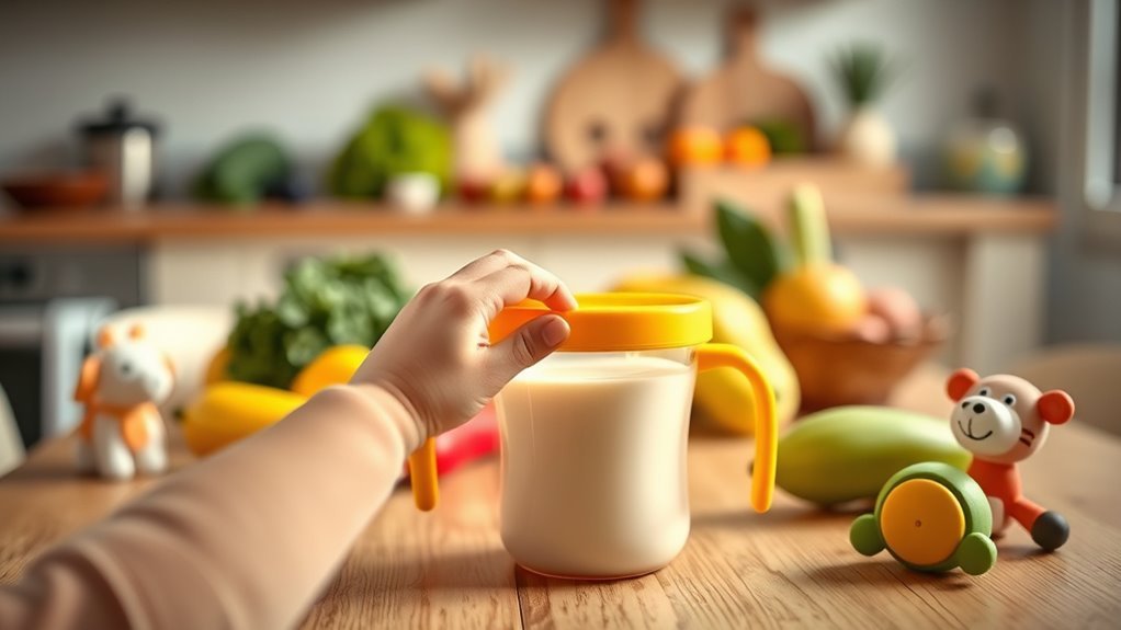 milk intake supports growth