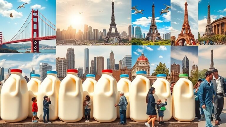 milk prices across cities