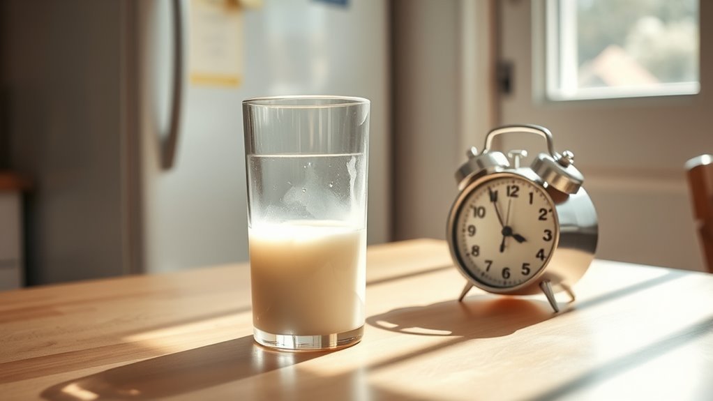 milk safety depends on time