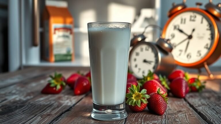 milk shelf life after opening