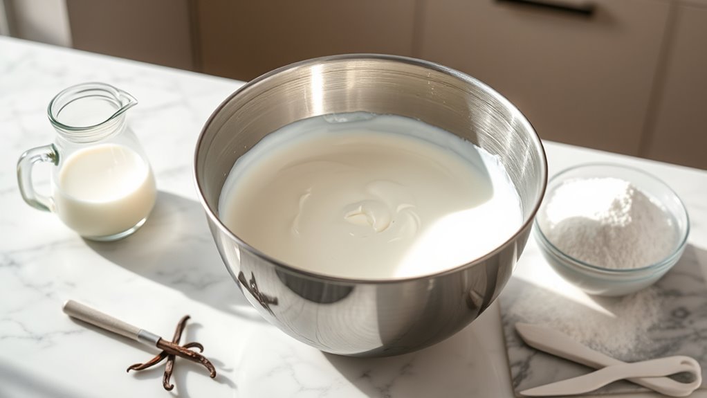 milk stabilizes whipped cream