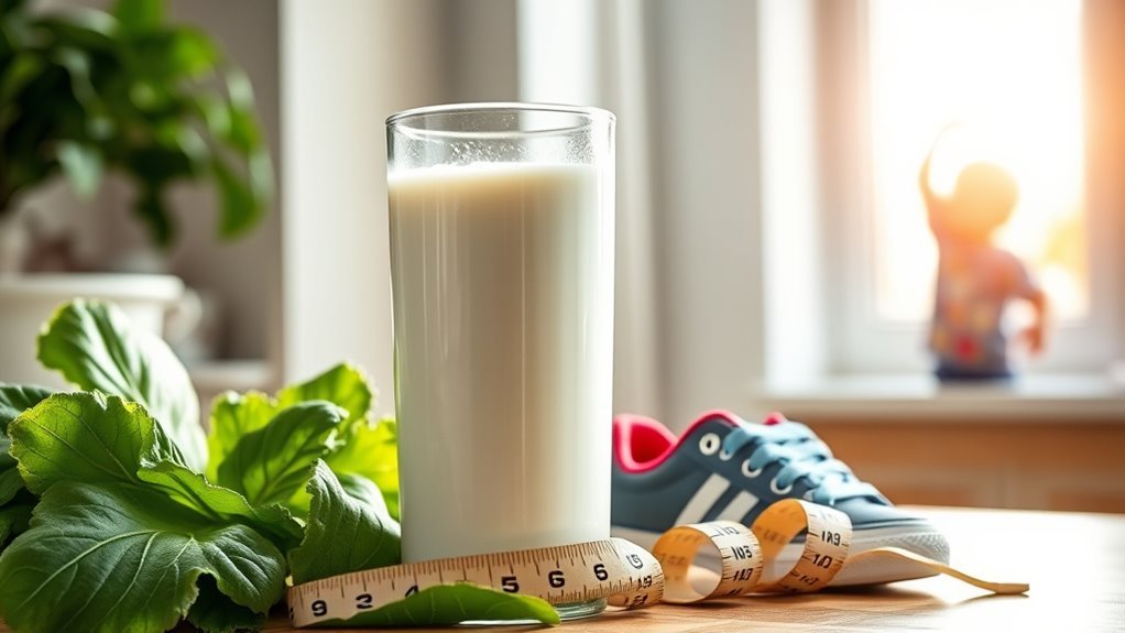 milk supports bone growth