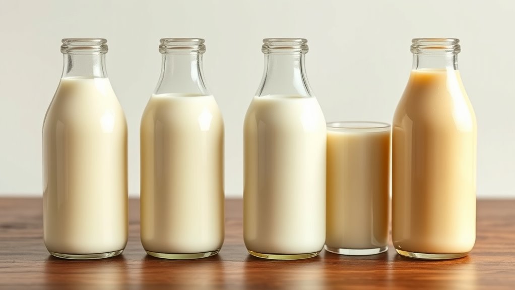 milk types and fat content