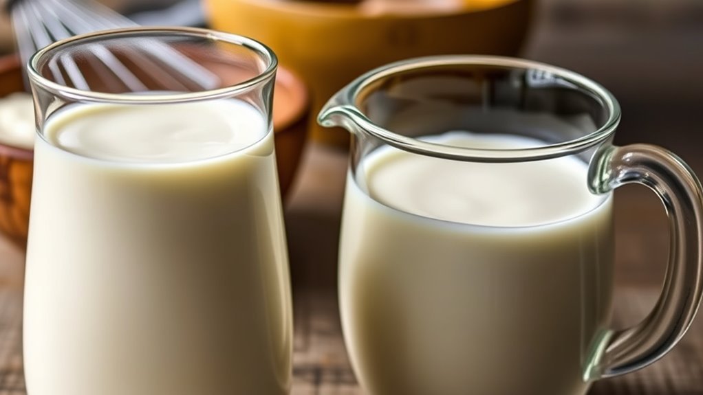 milk vs heavy cream differences