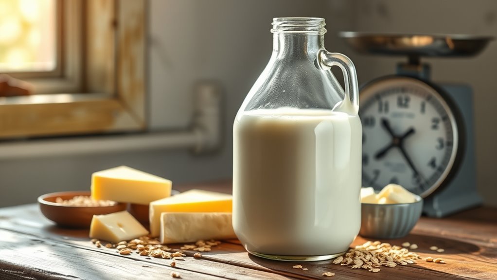 milk weight varies slightly