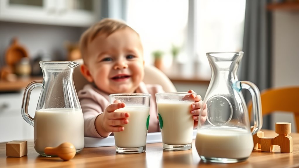 one year old milk intake