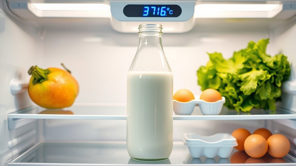 optimal breast milk storage temperature